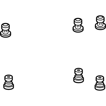 Toyota 90467-17027-C0 Rear Cover Clip