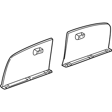 64411-17100-C0 Toyota Storage Box Door, Passenger Side Illustration 1 of 1