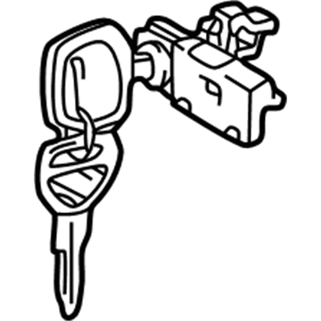 69056-17090 Toyota Cylinder & Keys Illustration 1 of 1