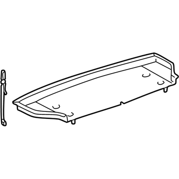 64330-17010 Toyota Package Tray Trim, Rear Illustration 1 of 1