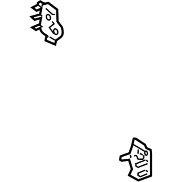 5103D-60010 Toyota Front Plate, Driver Side Illustration 1 of 1