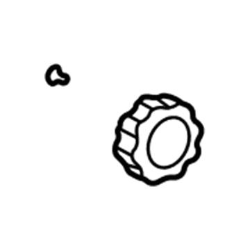 72457-18010-S1 Toyota Adjust Knob, Gray, Driver Side Illustration 1 of 1