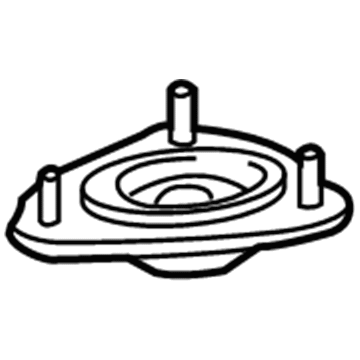 48609-52031 Toyota Strut Mount, Front Illustration 1 of 1