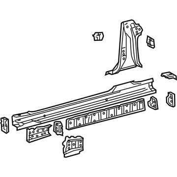 Toyota 61401-06010 Rocker Panel Assembly