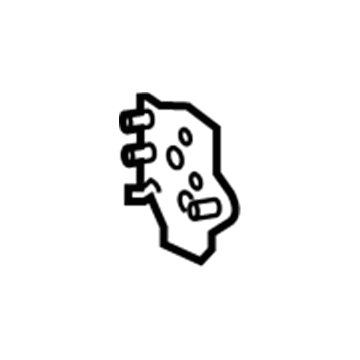 51036-0C040 Toyota Mount Plate, Driver Side Illustration 1 of 1