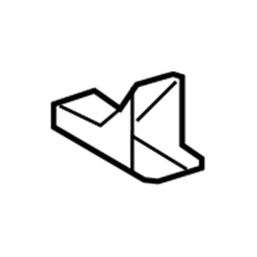 51026-0C020 Toyota Crossmember Extension, Driver Side Illustration 1 of 1