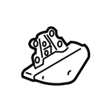 48407-0C010 Toyota Support Bracket, Driver Side Illustration 1 of 1
