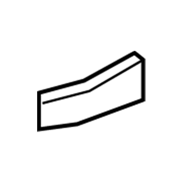 57204-0C010 Toyota Rail Extension, Driver Side Illustration 1 of 1