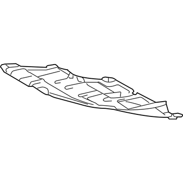 51442-06100 Toyota Under Cover, Driver Side Illustration 1 of 1