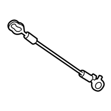 65770-0C060 Toyota Gate Hinge Strap, Passenger Side Illustration 1 of 1