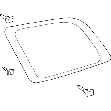 Toyota 62710-0C060 Quarter Glass