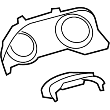 Toyota 55410-06320 Cluster Trim