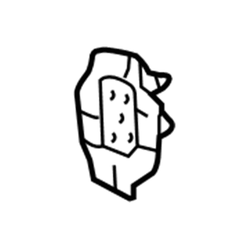 58324-AA030 Toyota Reinforcement, Driver Side Illustration 1 of 1