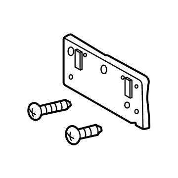 Toyota 52114-12340 License Bracket