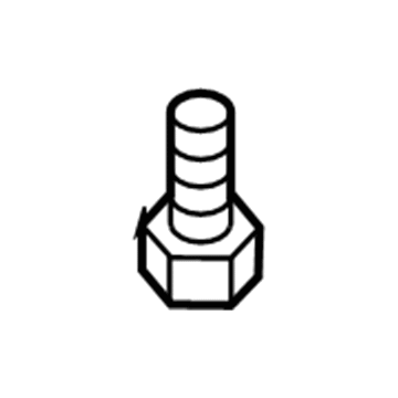 Toyota 90168-A0003 Mud Guard Screw