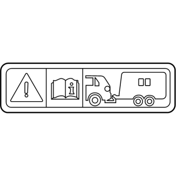 Toyota 74584-60060 Caution Label