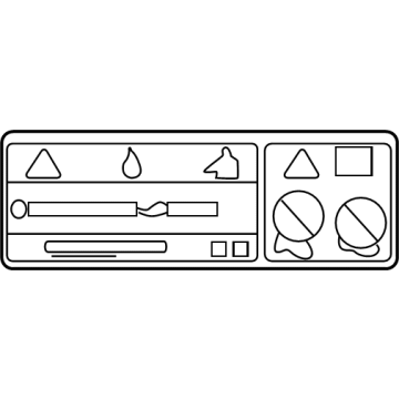 Toyota 88723-35220 Fan Label