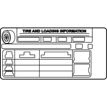 Toyota 42661-35A00 Spec Label