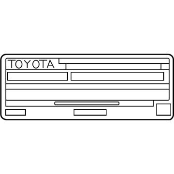 Toyota 11298-25330 Emission Label