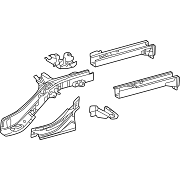 Toyota 57601-30250 Rear Rail Assembly