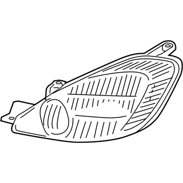 81170-AE020 Toyota Composite Headlamp, Driver Side Illustration 1 of 1