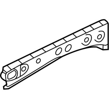 53733-06090 Toyota Upper Reinforcement, Lower Front Passenger Side Illustration 1 of 1