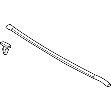 Toyota 53395-0E150 Seal To Hood, Front 53395-0E150 Toyota Seal To Hood, Front Illustration 1 of 1