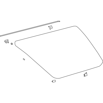 Toyota 62710-35030 Quarter Glass