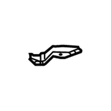 57872-60010 Toyota Patch, Rear Seat Leg, Rear, Driver Side Illustration 1 of 1