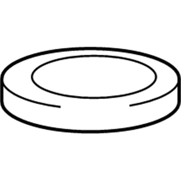 48257-75010 Toyota Insulator, Rear Coil Spring, Upper Passenger Side Illustration 1 of 1