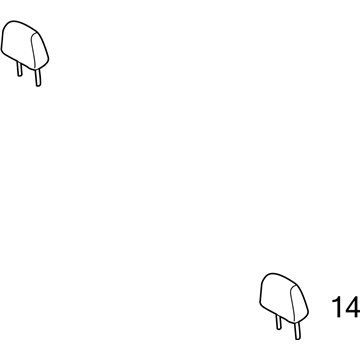 Scion 71940-21210-B0 Headrest, Outer