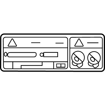 89356-47020 Toyota Label, Clearance Warning Information Illustration 1 of 1