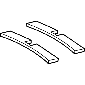 63342-12390 Toyota Headliner Silencer, Rear Illustration 1 of 1