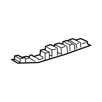 63356-02080 Toyota Headliner Pad, Driver Side Illustration 1 of 1