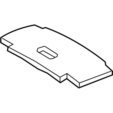 63341-02580 Toyota Headliner Silencer, Center Illustration 1 of 1