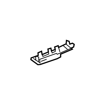 81265-12380 Toyota Map Lamp Lens, Passenger Side Illustration 1 of 1