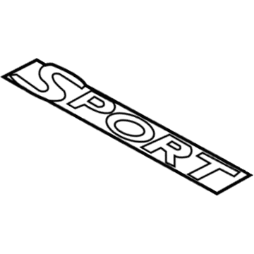 Toyota 75443-33510 Nameplate