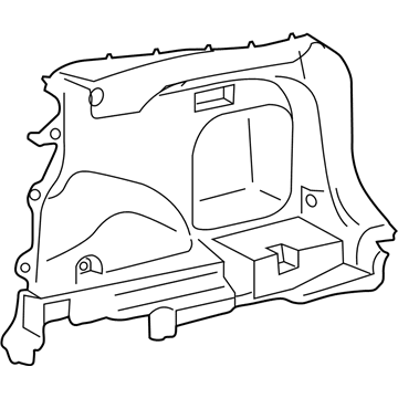 64730-0R210-C0 Toyota Lower Quarter Trim, Passenger Side Illustration 1 of 1