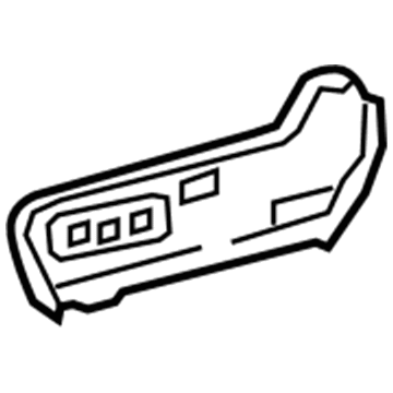 71811-AA120-B2 Toyota Outer Cover, Passenger Side Illustration 1 of 1