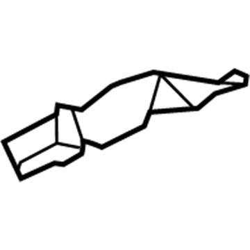 53867-06140 Toyota Side Seal, Driver Side Illustration 1 of 1