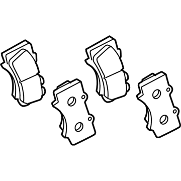 Toyota Land Cruiser Brake Pads - 04465-60280