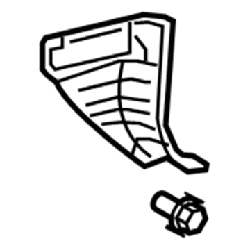 62112-0C030-E0 Toyota Cowl Trim, Brown, Driver Side Illustration 1 of 1