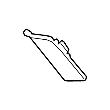 45186-0E060-C0 Toyota Steering Wheel Lower Cover, Passenger Side Illustration 1 of 1