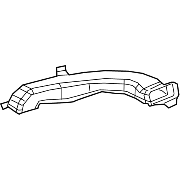 55845-06160 Toyota Outlet Duct, Upper Passenger Side Illustration 1 of 1