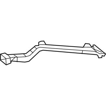 55972-06150 Toyota Defroster Duct, Front Passenger Side Illustration 1 of 1