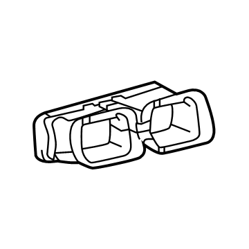 55844-06300 Toyota Outlet Duct, Center Illustration 1 of 1