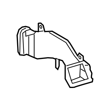 58862-06170 Toyota Center Duct, Passenger Side Illustration 1 of 1