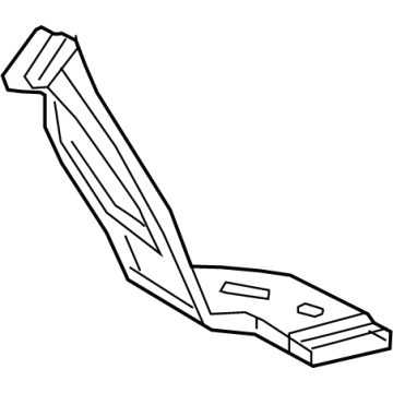 87212-06090 Toyota Duct, Air, Rear, Passenger Side Illustration 1 of 1