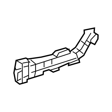 87201-06750 Toyota Air Duct, Lower Passenger Side Illustration 1 of 1