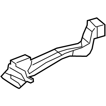 55971-06150 Toyota Defroster Duct, Front Driver Side Illustration 1 of 1